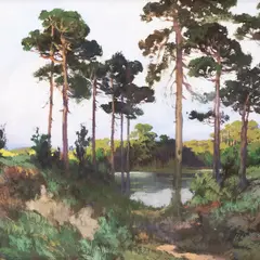 Eduard Poland, Metsajärv, 1930ndad, Guašš, papp
