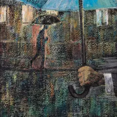 Kahesajab by Mati Uprus, 2025, Akrüül, lõuend, sold May 2026