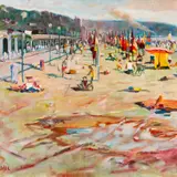 Rein Tammik, Deauville'i rand, 1991, Õli, lõuend