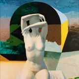 Olev Subbi, Teekond läände, 1994, Akrüül, õli, masoniit