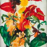 Malle Leis, Lilled, 1995, Akvarell
