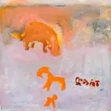 Peeter Mudist, Kaaslased, 1990ndad, Õli, lõuend