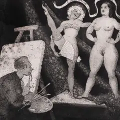 Ott Kangilaski, Keda valida?, 1957, Akvatinta