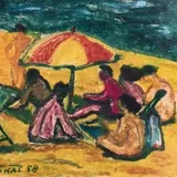 Valdur Ohakas, Rannas, 1958, Monotüüpia