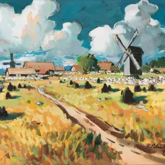 Richard Uutmaa, Saaremaa, 1969, Akvarell
