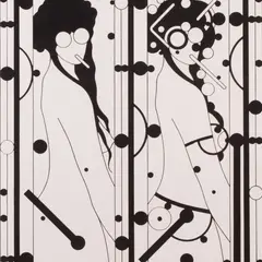 Leonhard Lapin, Naine-masin V, 1975, Kõrgtrükk