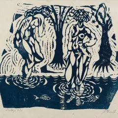 Eduard Wiiralt, Suplejad (lisaleht mapile "Eduard Wiiralt MCMXX"), 1920, Linoollõige