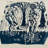 Eduard Wiiralt, Suplejad (lisaleht mapile "Eduard Wiiralt MCMXX"), 1920, Linoollõige