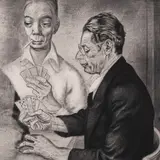 Eduard Wiiralt, Kaardimängijad, 1934, Kuivnõel