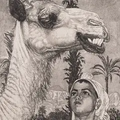 Eduard Wiiralt, Berberi tüdruk kaameliga, 1940, Pehmelakk