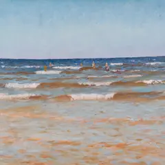 Andrei Jegorov, Riia rannik, 1948, Õli, papp