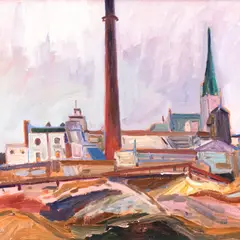 Raivo Korstnik, Tallinna vaade, 1950 - 1960ndad, Õli, papp
