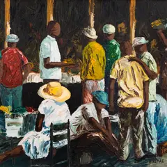 Boris Ninemäe, Harlem, New York, 1950 - 1960ndad, Õli, lõuend