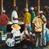 Boris Ninemäe, Harlem, New York, 1950 - 1960ndad, Õli, lõuend