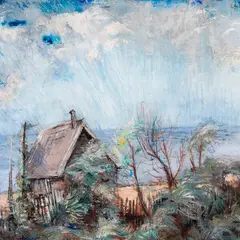 Karin Luts, Tuuline päev, 1940, Õli, lõuend