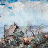 Karin Luts, Tuuline päev, 1940, Õli, lõuend