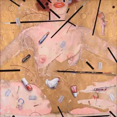 Epp-Maria Kokamägi, Danae, 1984, Akvarell, segatehnika, paber