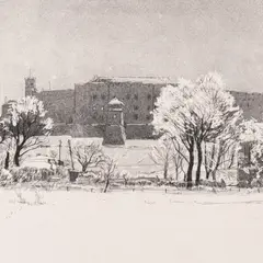 Evald Okas, Tallinn. Toompea, 1956, Akvatinta