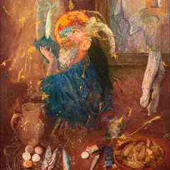 Miljard Kilk, Vaikelu ubadega, 2002 - 2003, Õli, lõuend