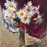 Linda Kits-Mägi, Valged astrid, 1970 - 1980ndad, Õli, lõuend