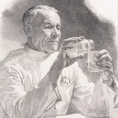 Ilmar Torn, Doktor, 1950ndad, Pliiats, paber