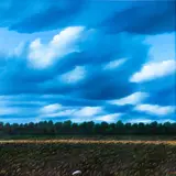 Toomas Vint, Pilvine päev, 1991, Õli, lõuend