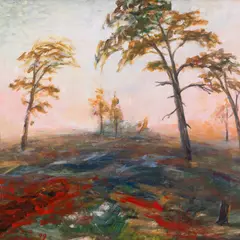 Ülo Teder, Põlendik, 1999, Akrüül, masoniit