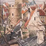 Nikolai Kull, Tallinna vaade, 1934, Õli, lõuend