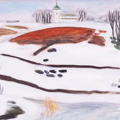 Olga Terri, Urvaste kirik, 1967, Õli, masoniit