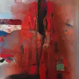 Tiit Pääsuke, Rahvariie III (Mustjala ainetel), 1989, Õli, lõuend
