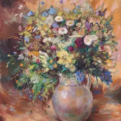 Lydia Mei, Lilled, 1940 - 1944, Õli, lõuend