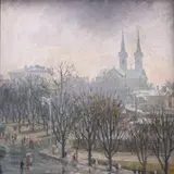 Agu Pihelga, Õhtu, 1958, Õli, lõuend