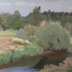 Kaja Kärner, Maastik, 1980, Õli, lõuend