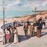 Rein Tammik, Dieppe, Le Boulevard Maritime, 1990ndad, Õli, lõuend