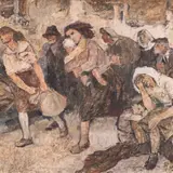 Hugo Lepik, Põgenemine, 1947, Õli, masoniit