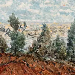Jaan Grünberg, Maastik, 1939, Monotüüpia