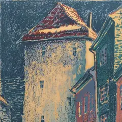 Aleksander Peek, Pikk jalg, 1967, Siiditrükk