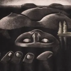 Kaljo Põllu, Maa uinub (sarjast "Kalivägi"), 1984, Metsotinto