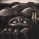 Kaljo Põllu, Maa uinub (sarjast "Kalivägi"), 1984, Metsotinto