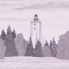Mare Vint, Saaremaastik II, 1984, Litograafia