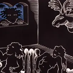 Jüri Arrak, Topis, 1974, Värviline linoollõige