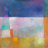 Rein Kelpman, Torn jõe ääres, 1997, Õlipastell, segatehnika, paber