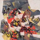 Endel Kõks, Abstraktne, 1960, Õli, lõuend