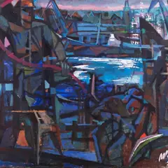 Kaljo Polli, Laevaremontijad, 1974, Õli, lõuend