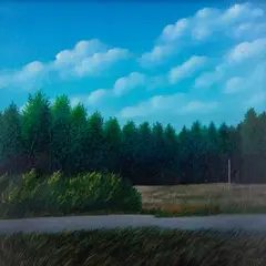 Toomas Vint, Suvemaastik, 1979, Õli, lõuend