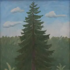Lembit Sarapuu, Kuusk, 1965, Õli, vineer
