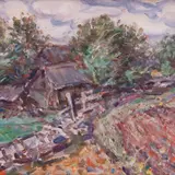 Johannes Võerahansu, Saaremaa maastik, 1940, Õli, vineer