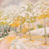 August Albo, Lumine pargivaade, 1950ndad, Pastell, paber papil