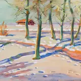 Arnold Peeter Vihvelin, Maastik, 1920ndad, Akvarell