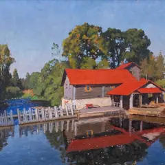 Andrei Jegorov, Vesiveski, 1938, Õli, lõuend